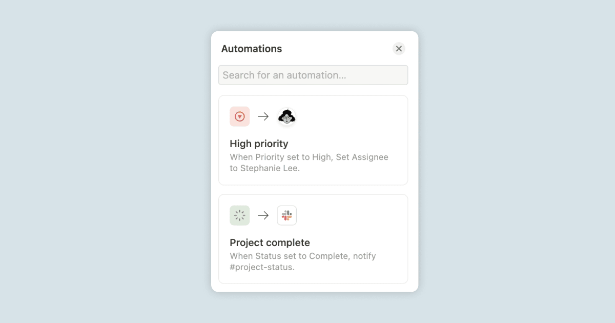 Notion 2.33: Automate workflows