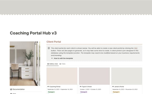Client Portal : Coaching Edition