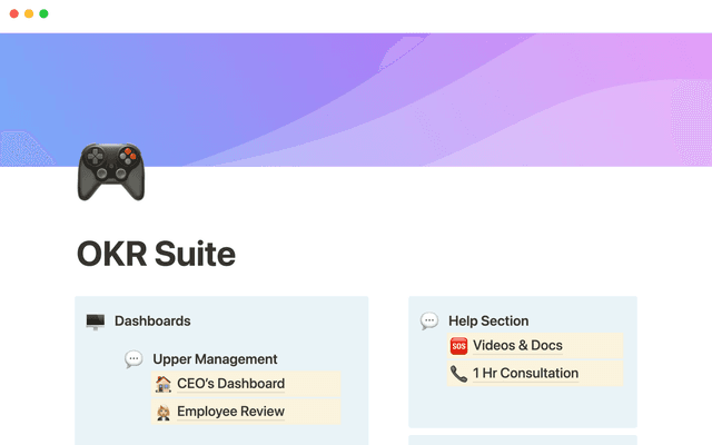 OKR suite
