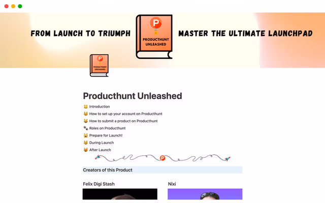 Producthunt Unleashed