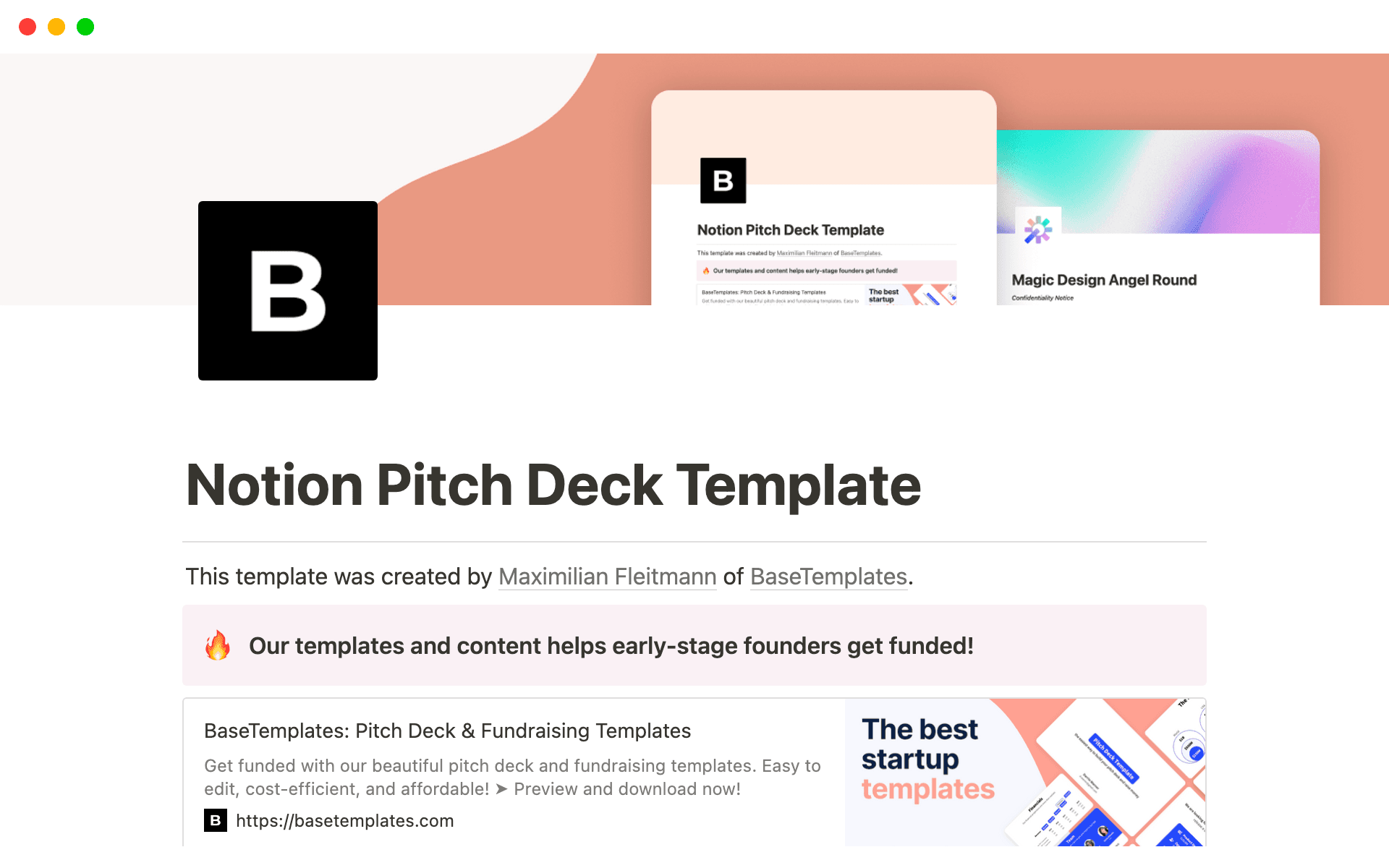 Pitch Deck Template 範本預覽